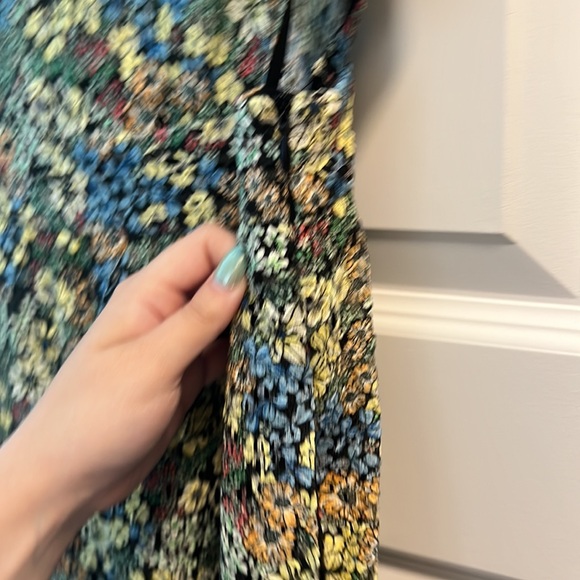 Zara floral fit and flare multi colored sleeveless Dress - Picture 8 of 8